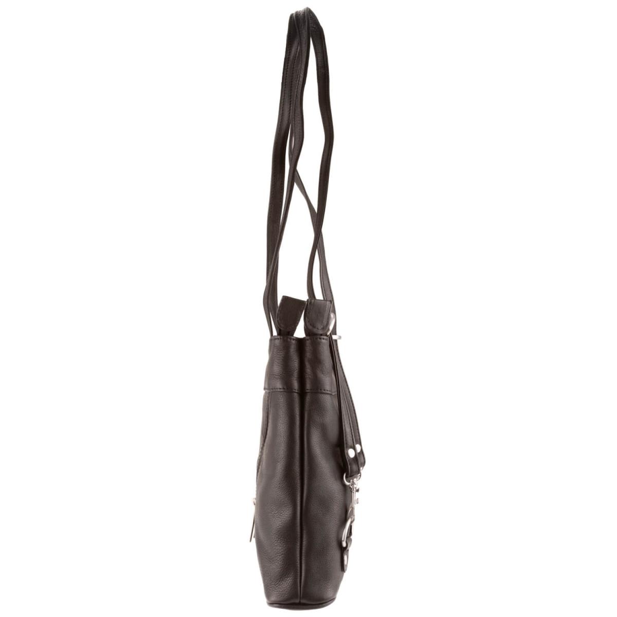 ALPENLEDER | Damen-Handtasche  MACHU PICCHU (schwarz) 4717-sw
